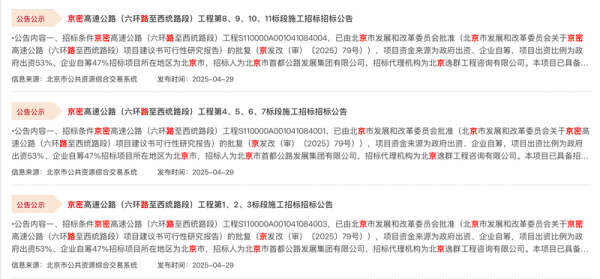 配资公司排行 京密高速再发多项招标公告，11座互通立交名称首次公开